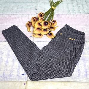 Michael Kors Printed and Textured Skinny Pants